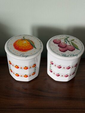 Two Toscany 12oz Jam Jars with Lids